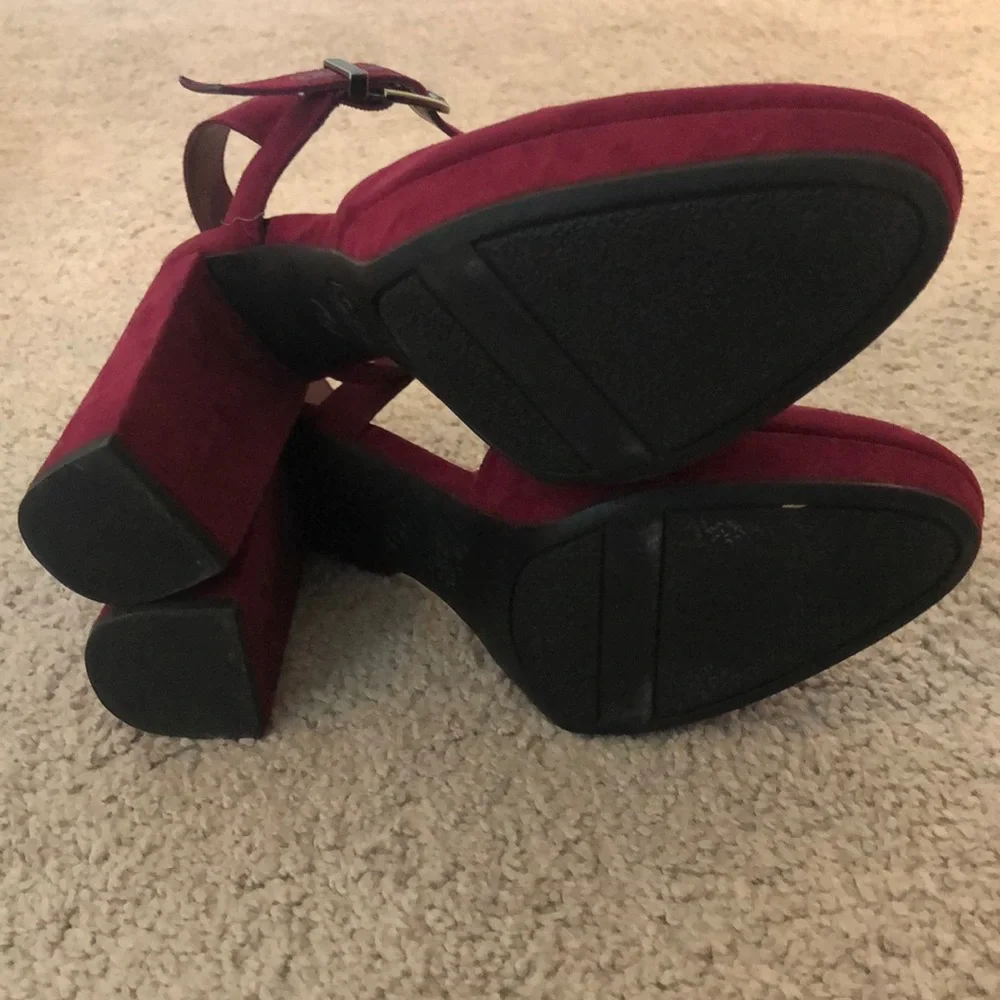 NWOT 3 1/2” Maroon Heels Circus By Sam Edelman - Picture 2 of 5